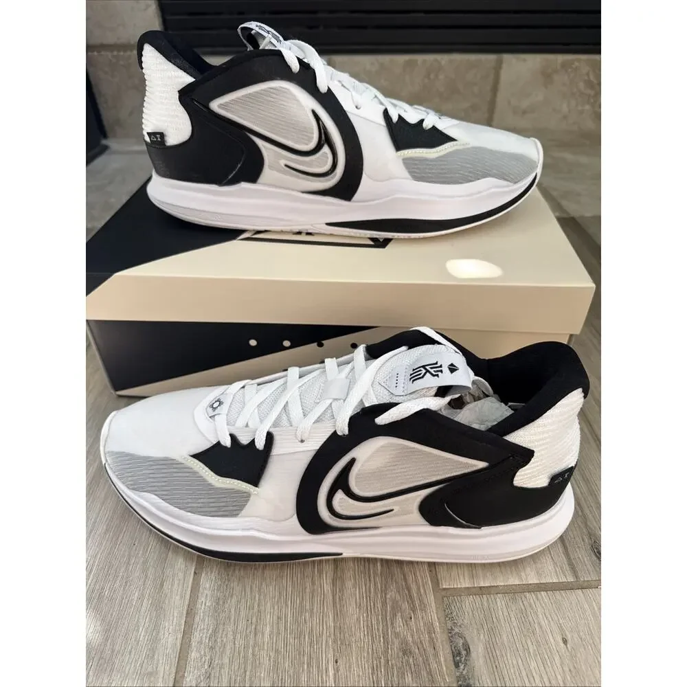 Size 13.5 - Nike Kyrie Low 5 TB Promo White Black DX6651-100 OG Box Hoop Shoe